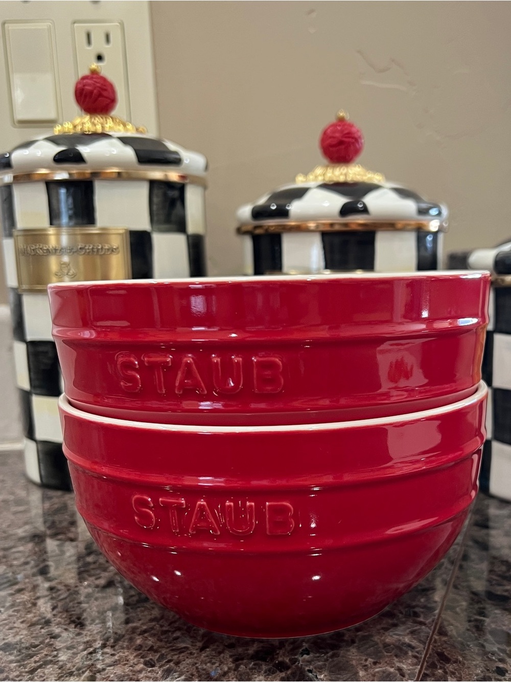 Staub Bowls - Set of Two - Cherry